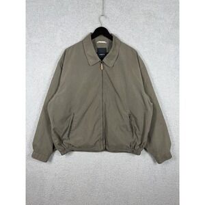 London Fog Jacket Mens 2XL Lightweight Coat Career Preppy Zip Up Pockets‎